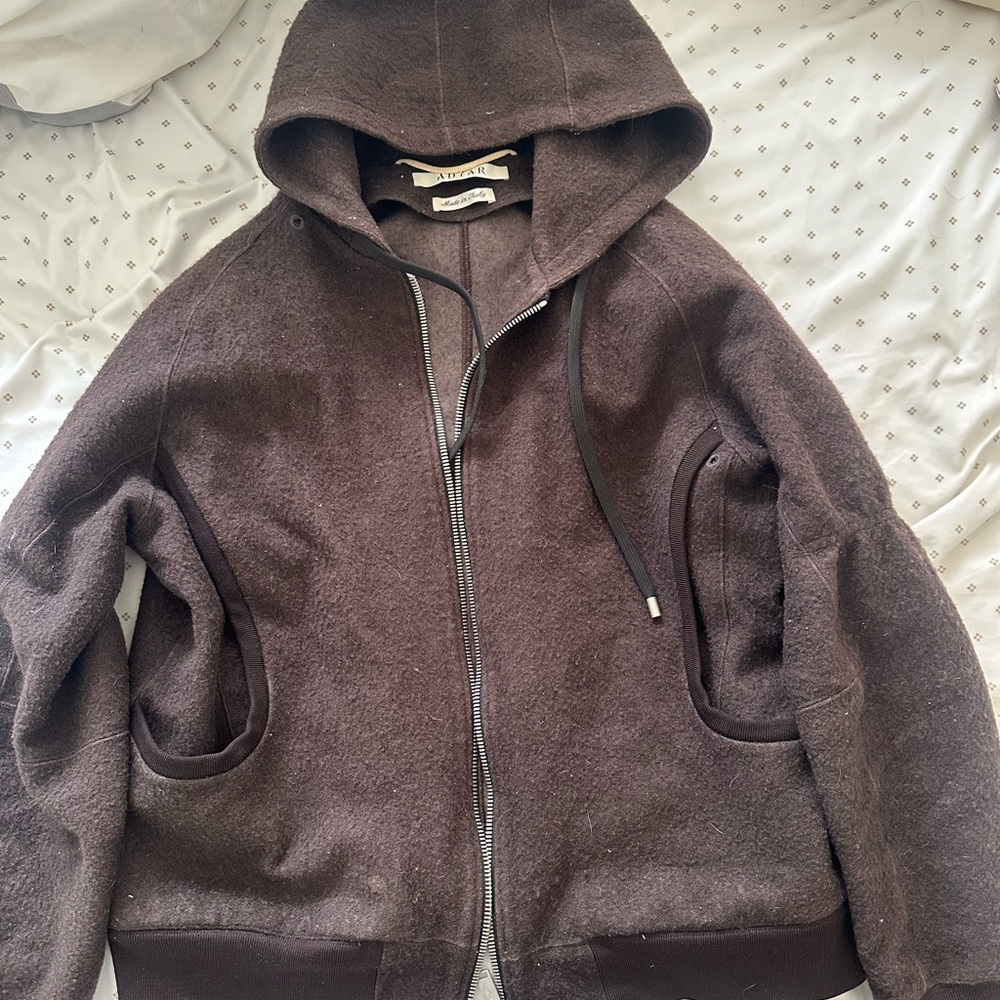 ADYAR- Men's Brown Zip Hoodie